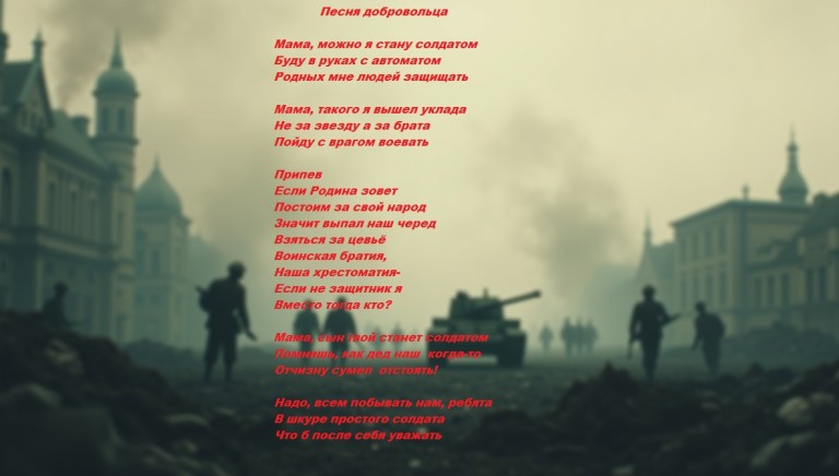 Песня добровольца