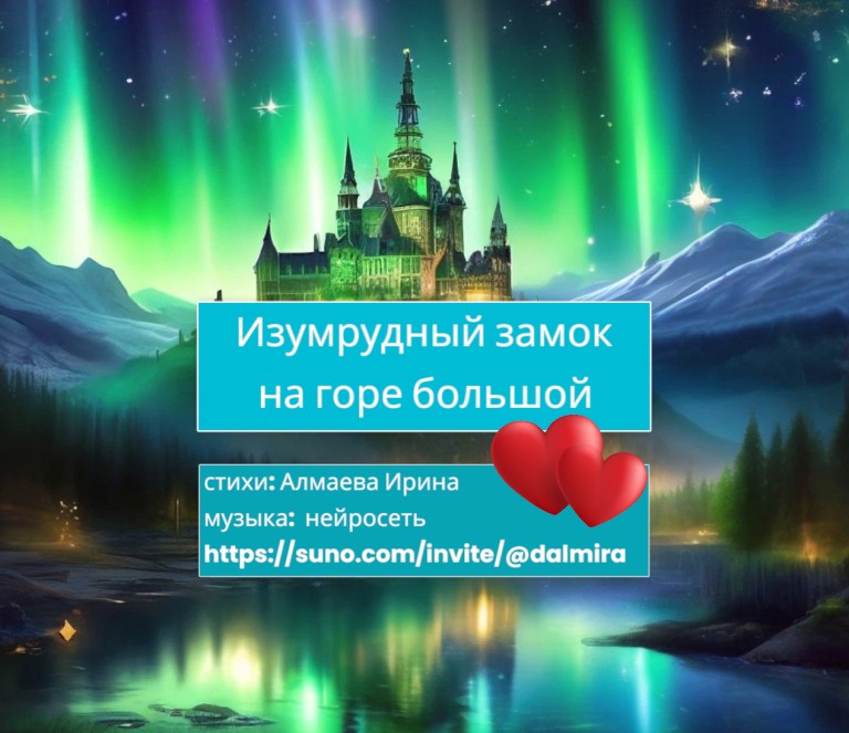 Изумрудный замок на горе большой