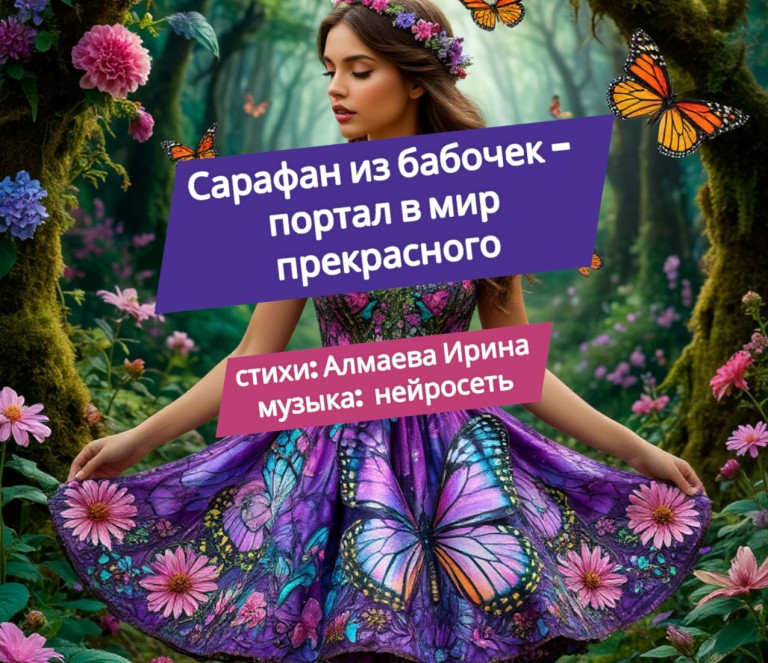 Сарафан из бабочек - портал в мир прекрасного