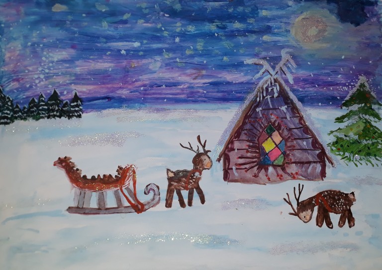 А Дед Мороз летит