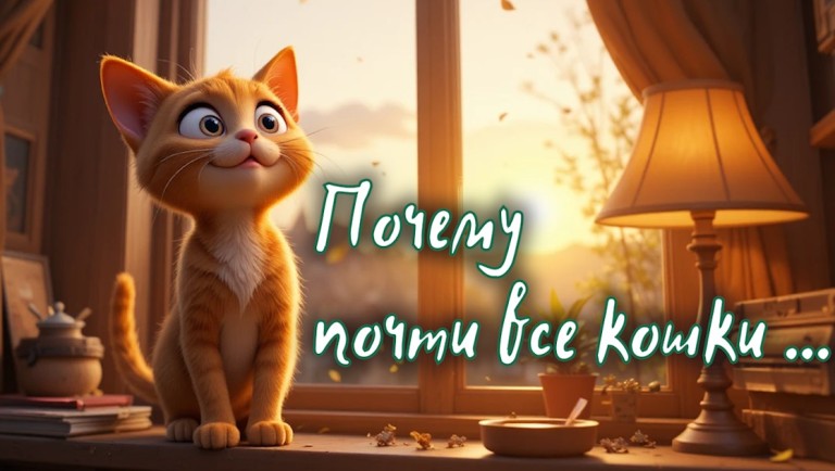 Почему почти все кошки ...