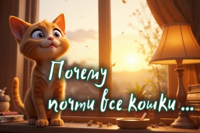 Почему почти все кошки ...