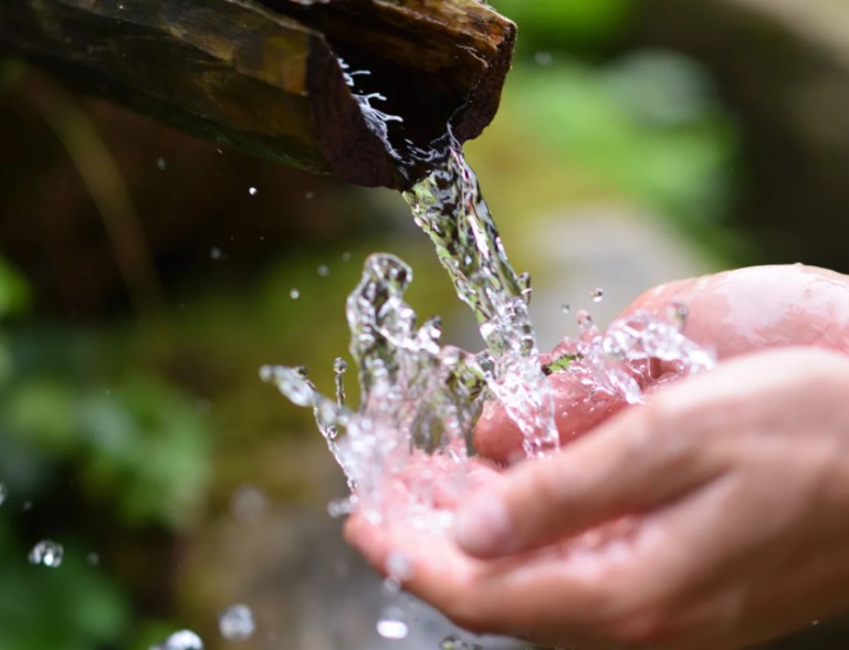 Из родниковой воды