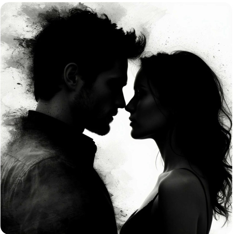 Тень  чёрная и свет дневной