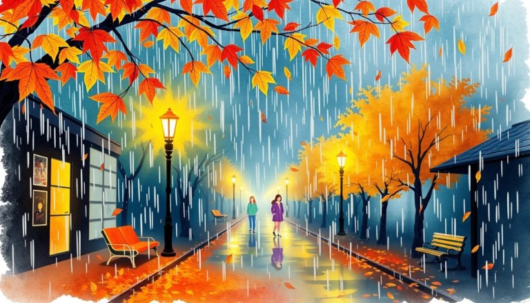 Хозяйничала осень на дворе