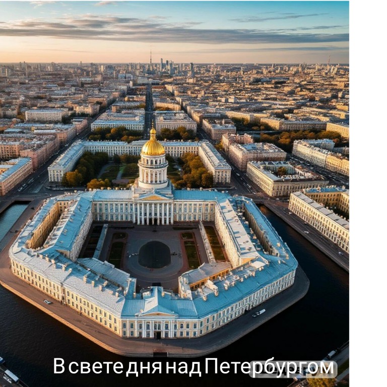 В свете дня, над Петербургом