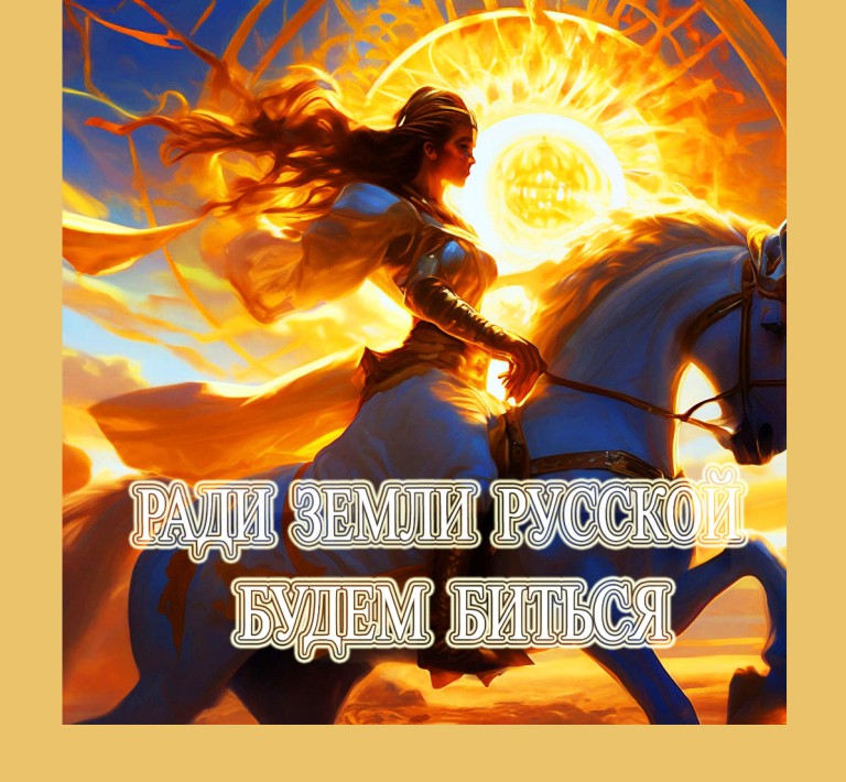 РАДИ ЗЕМЛИ РУССКОЙ БУДЕМ БИТЬСЯ