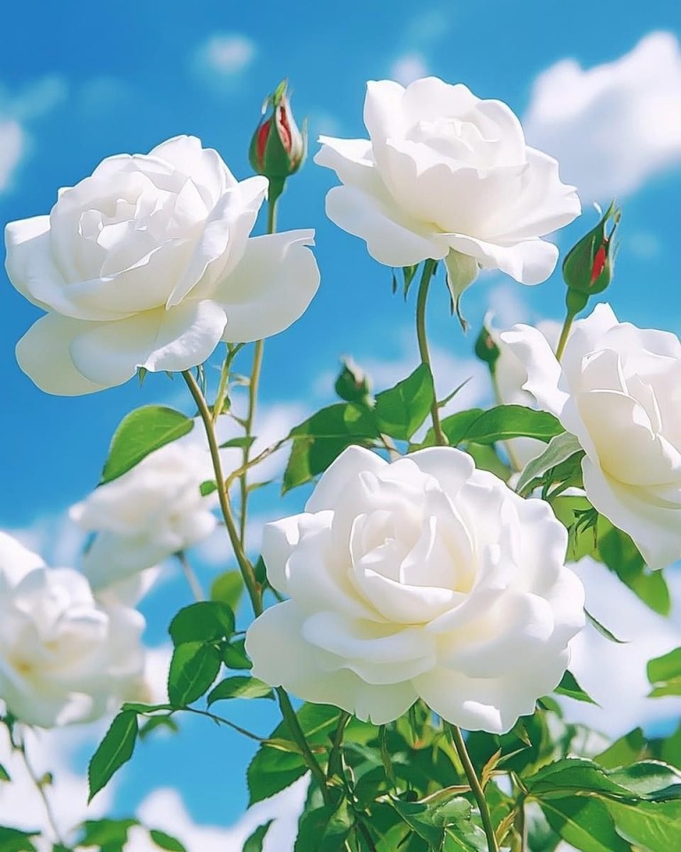 Аромат любви из белых роз